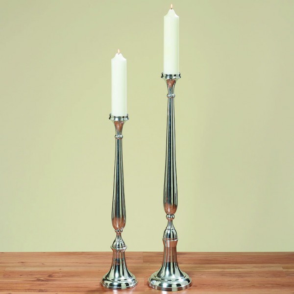 Kerzenleuchter 83cm Silber Farbend 1-flammig Event Version für Event und Home