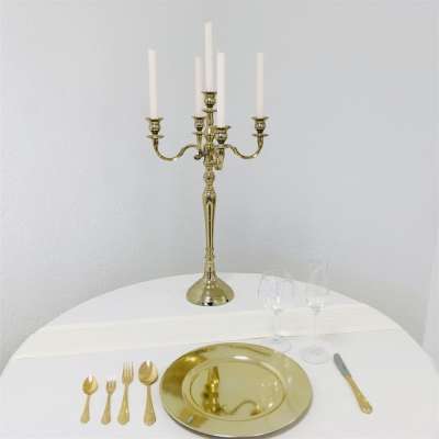 MAONAME Goldene Platzteller, 33 Cm – 50 Stück, Perlen-Design Für Hochzeit & Feiern